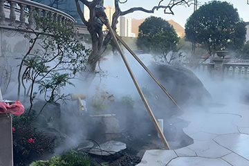 別墅花園噴霧造景降溫
