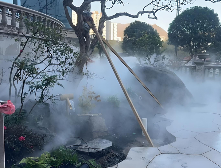 別墅花園噴霧造景降溫